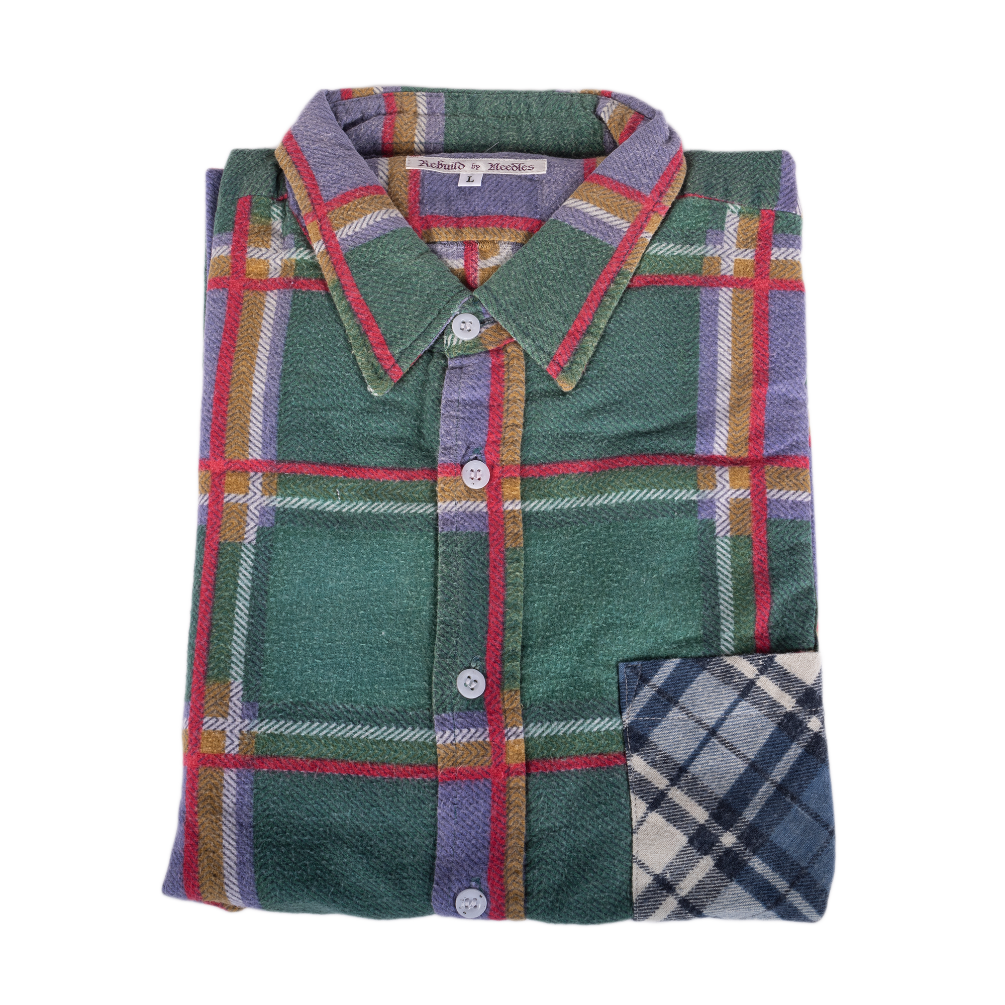 Needles Flannel Shirt 7 Cuts Shirt #2 Large