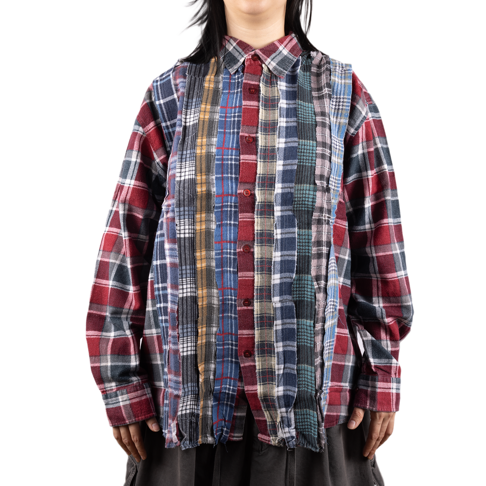 Needles Flannel Shirt Ribbon Shirt #3 X-Large
