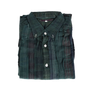 Needles Flannel Shirt Ribbon Shirt #4 Over Dye Dark Green Medium