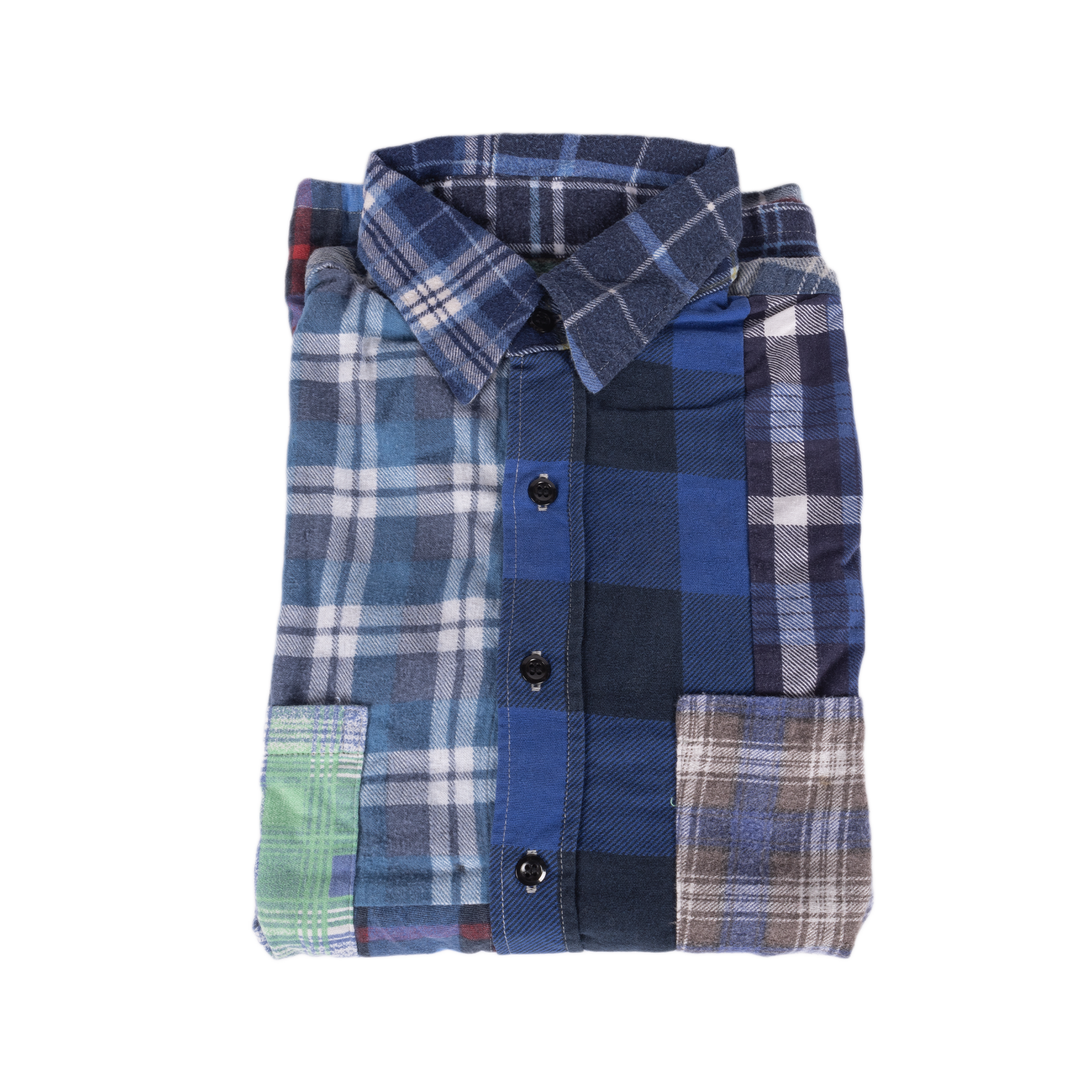 Needles Flannel Shirt Straight Hem Shirt #1-A Small