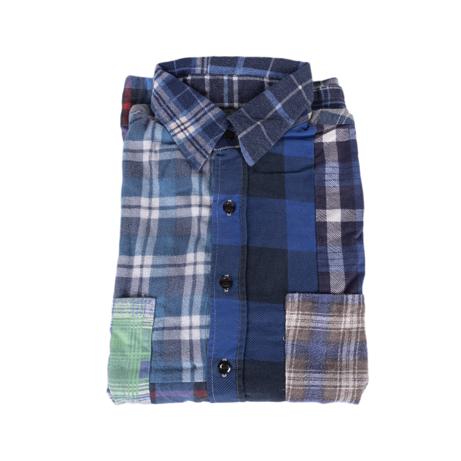 Needles Flannel Shirt Straight Hem Shirt #1-A Small