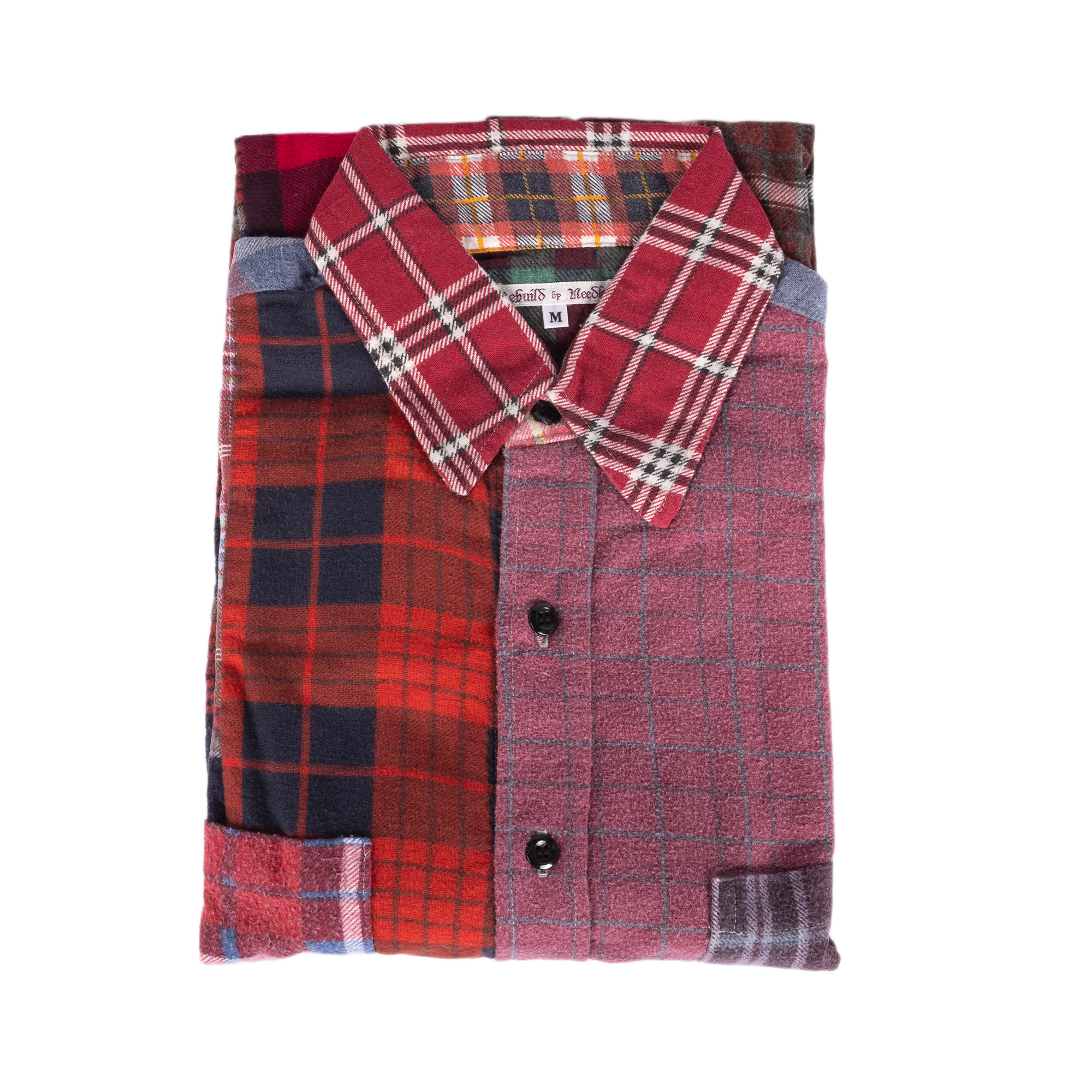 Needles Flannel Shirt Straight Hem Shirt #1-B Medium