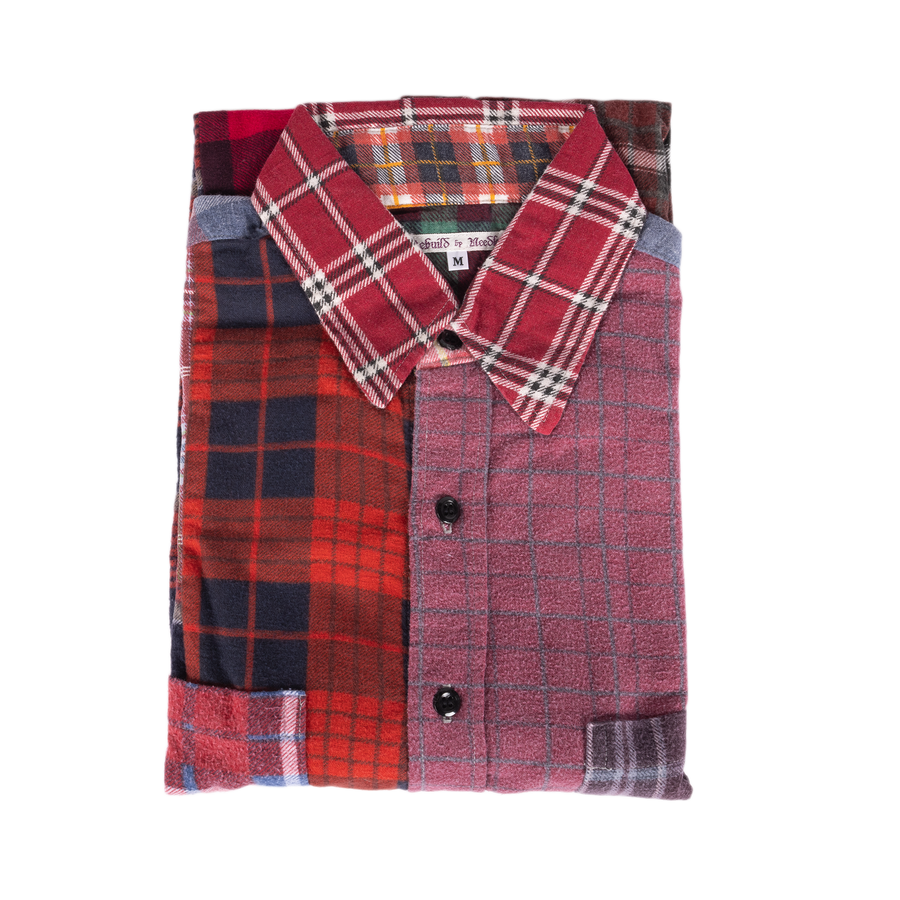 Needles Flannel Shirt Straight Hem Shirt #1-B Medium