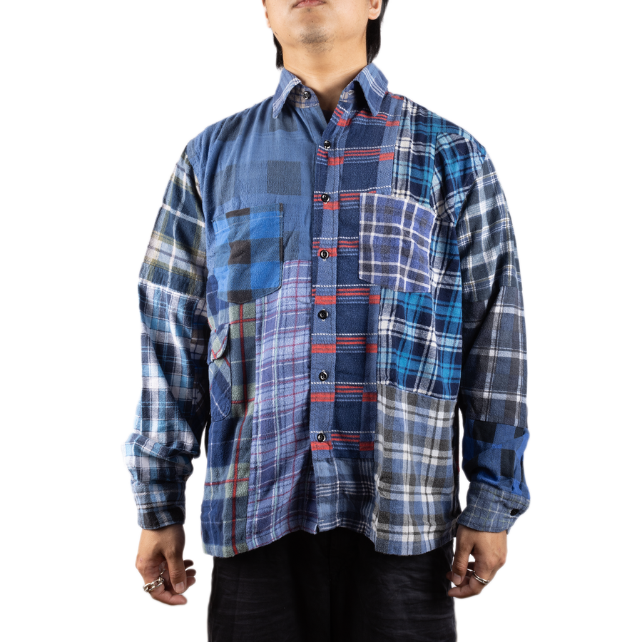 Needles Flannel Shirt Straight Hem Shirt #1-F Medium