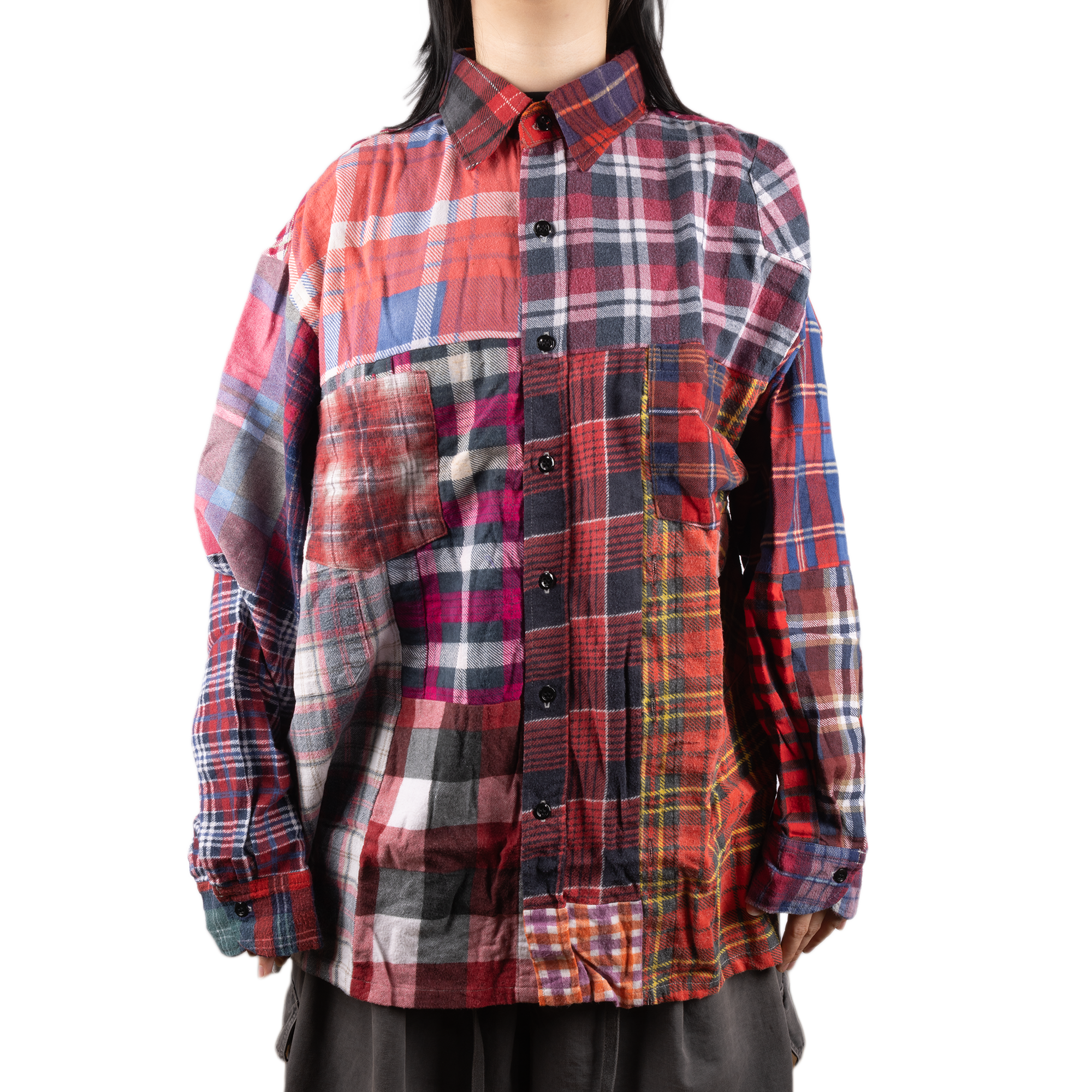 Needles Flannel Shirt Straight Hem Shirt #1-H X-Large