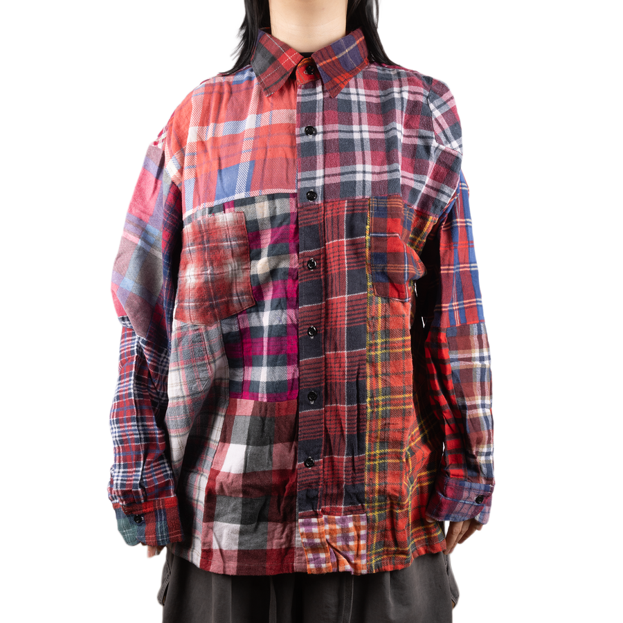 Needles Flannel Shirt Straight Hem Shirt #1-H X-Large