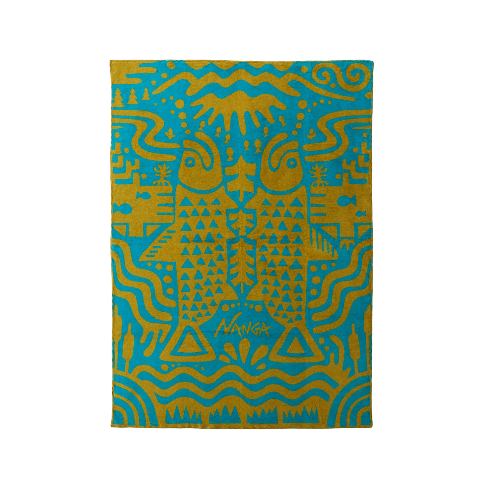 Nanga Ocean Of Life Cotton Blanket S Blue Ocean