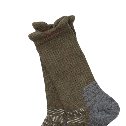 Nanga Power Step Crew Socks Khaki