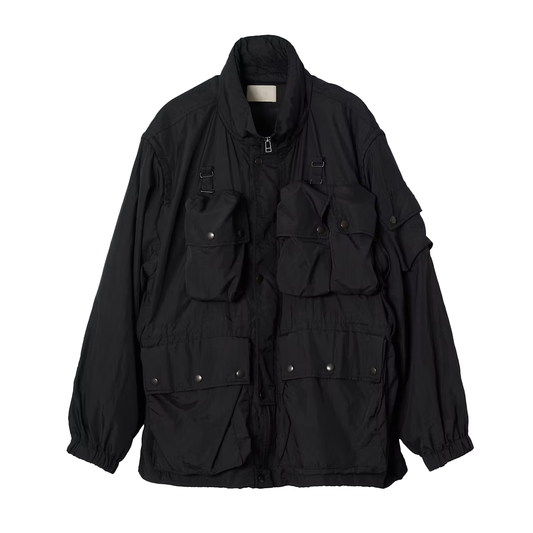 Yoke Nylon Multi Pockets Detachable Utility Blouson Black YK25SS0920B