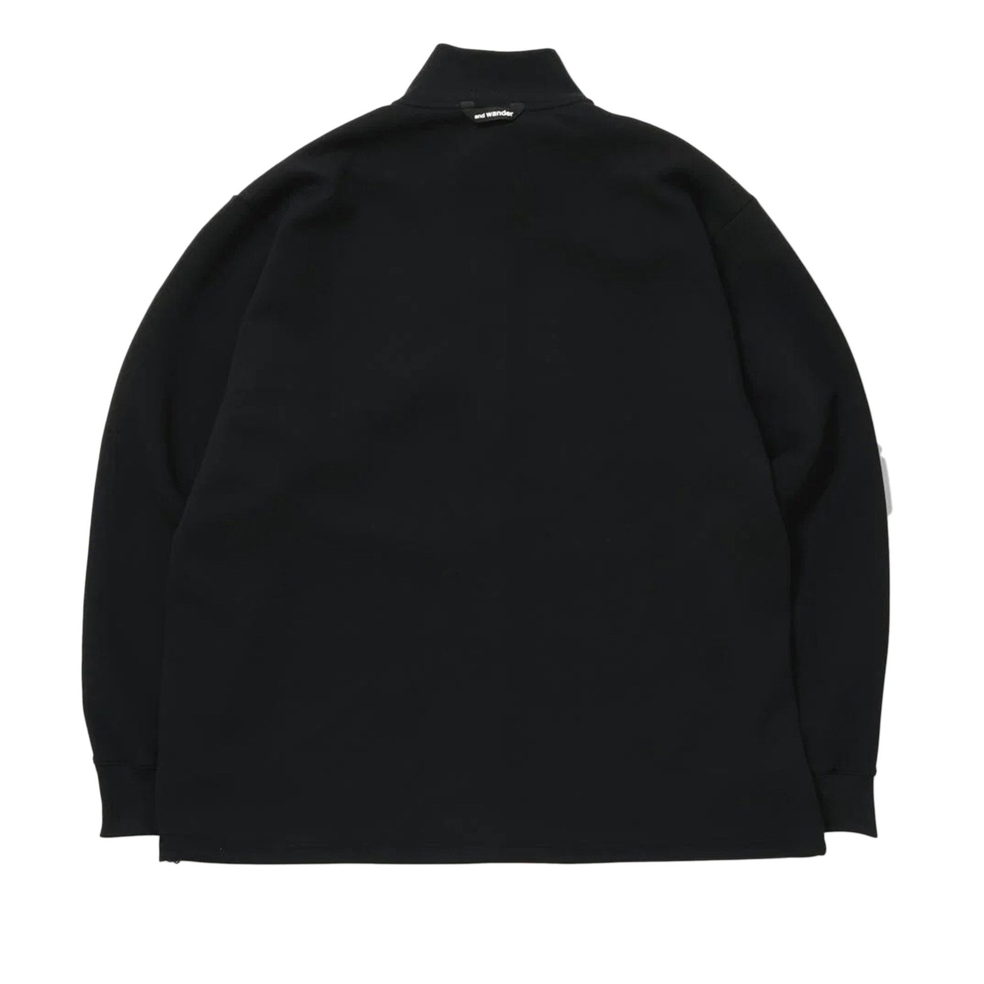 and wander Airy Warm Full Zip Black
