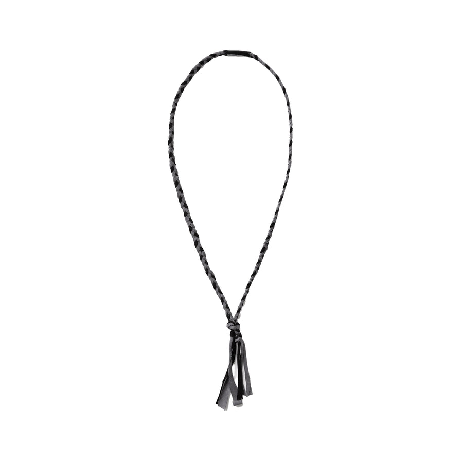 Neighborhood Cs Braid Necklace Gray/Black  251MYNH-AC11