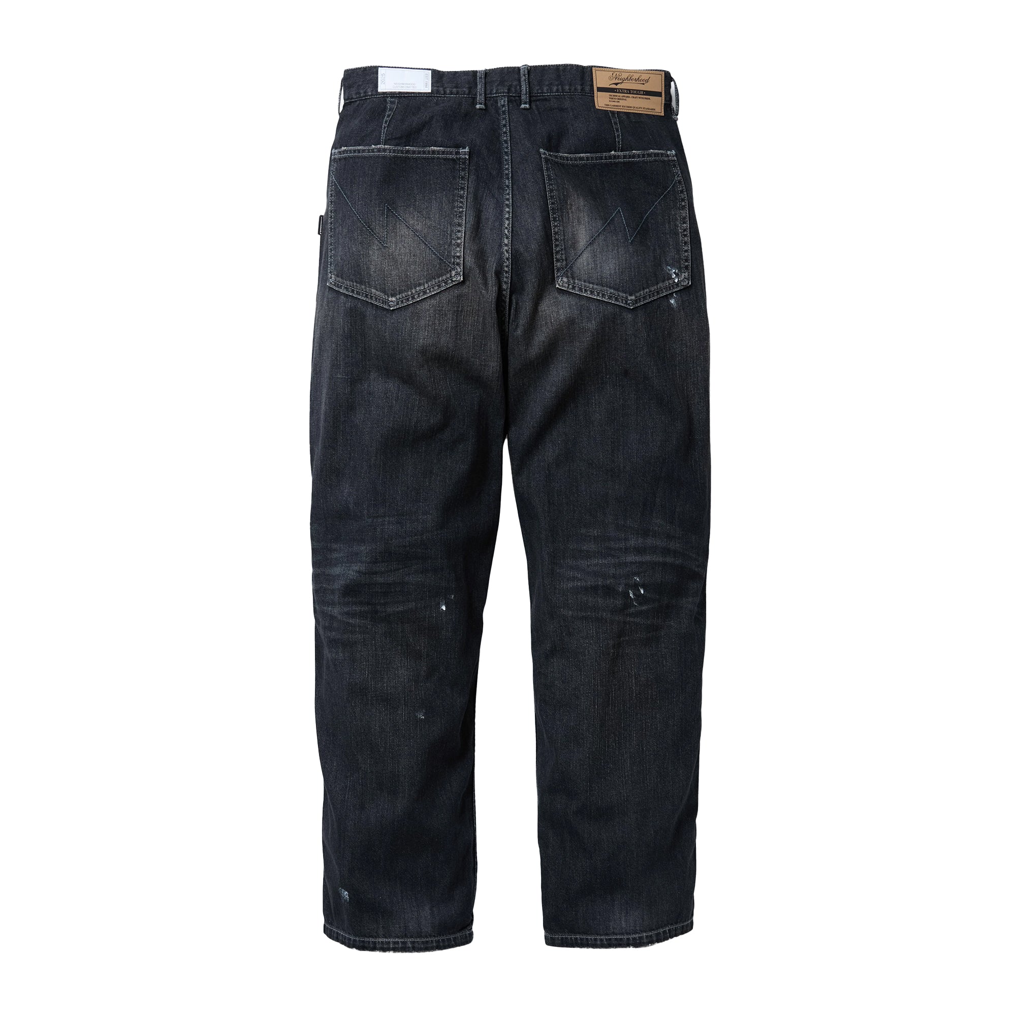 Neighborhood Washed Lw Denim Utility Pants Black