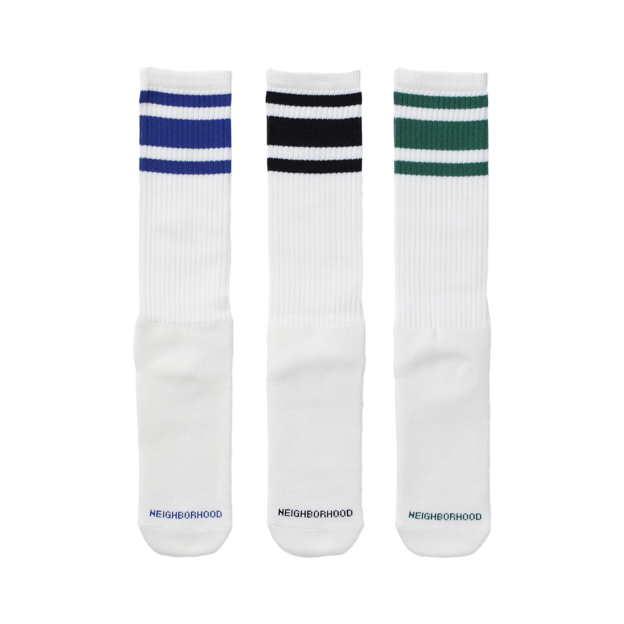 Neighborhood Classic 3-Pack Socks White  251KWNH-UWM01