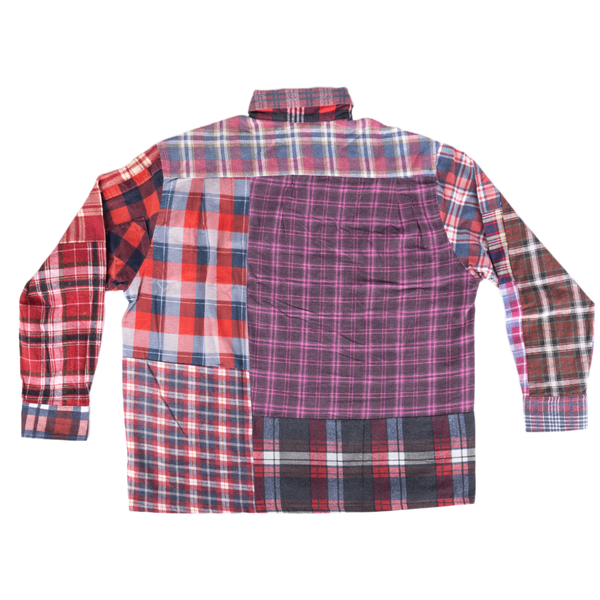 Needles Flannel Shirt Straight Hem Shirt #1-G Large