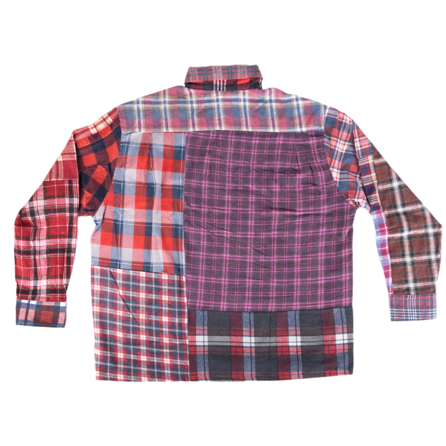 Needles Flannel Shirt Straight Hem Shirt #1-G Large