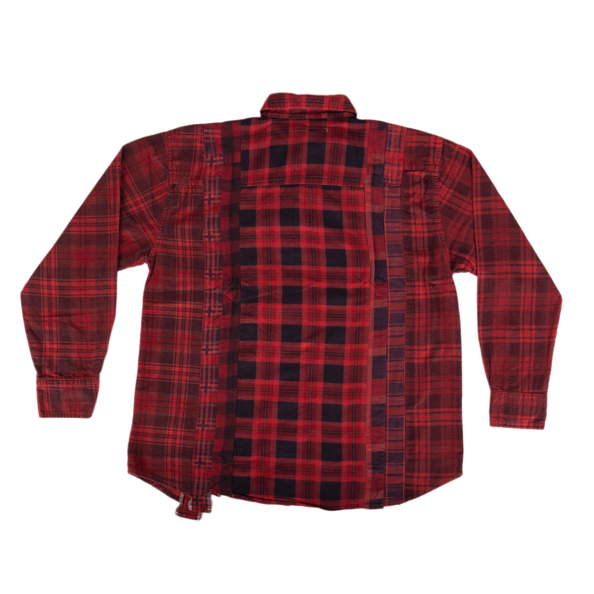 Needles Flannel Shirt 7 Cuts Shirt #5 Over Dye Red Small