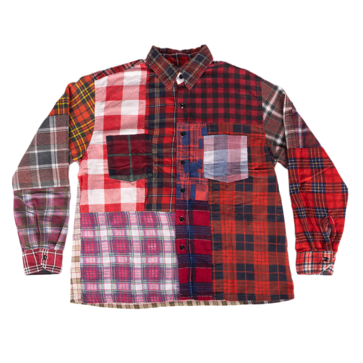 Needles Flannel Shirt Straight Hem Shirt #1-E Small