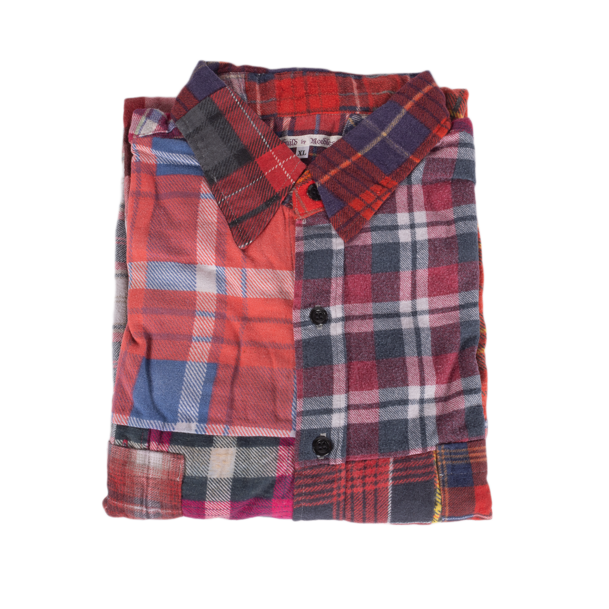 Needles Flannel Shirt Straight Hem Shirt #1-H X-Large