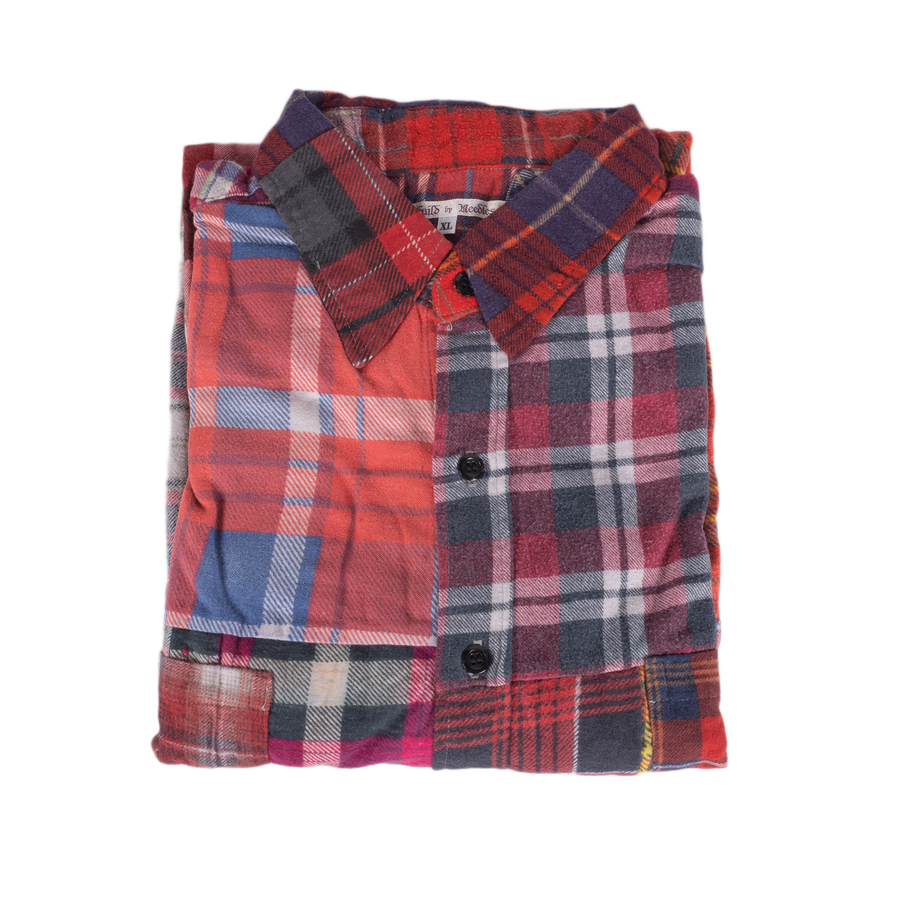 Needles Flannel Shirt Straight Hem Shirt #1-H X-Large