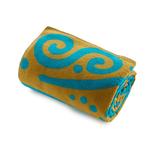 Nanga Ocean Of Life Cotton Blanket S Blue Ocean