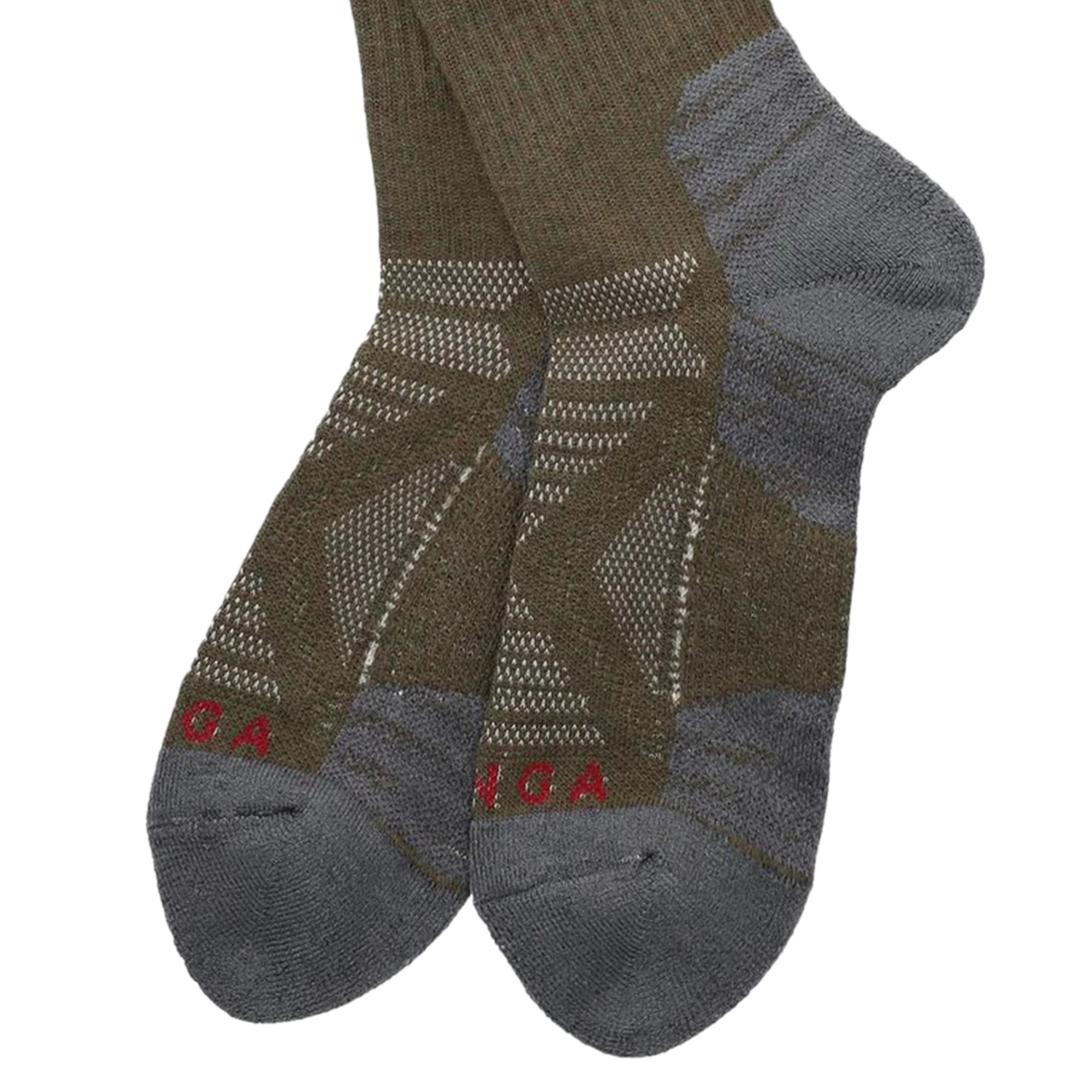 Nanga Power Step Crew Socks Khaki