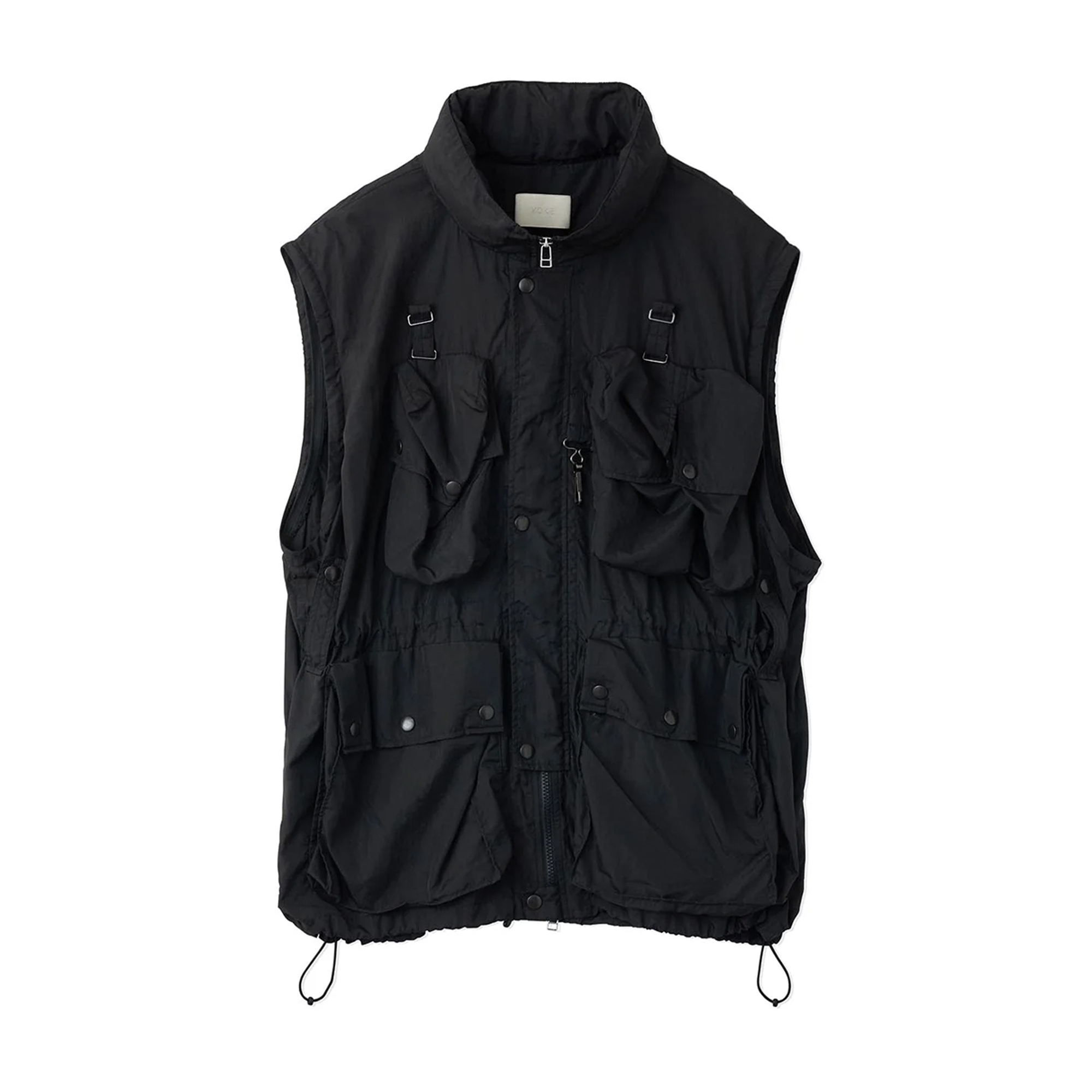 Yoke Nylon Multi Pockets Detachable Utility Blouson Black YK25SS0920B