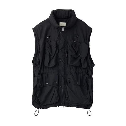 Yoke Nylon Multi Pockets Detachable Utility Blouson Black YK25SS0920B
