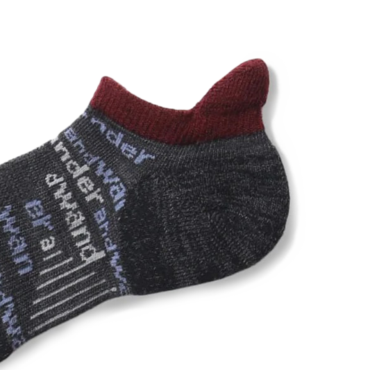 and wander And Wander Wool Short Socks Gray