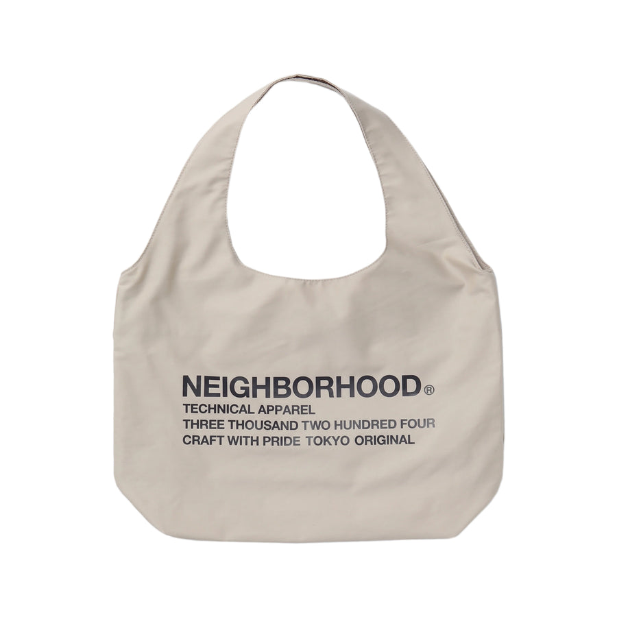Neighborhood Logo Tote Bag Beige  251MYNH-CG01