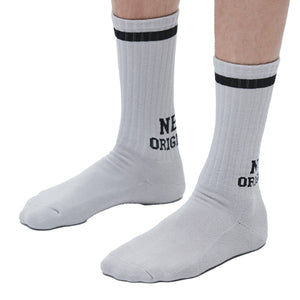 Neighborhood Logo Line Socks White  251WINH-UWM01