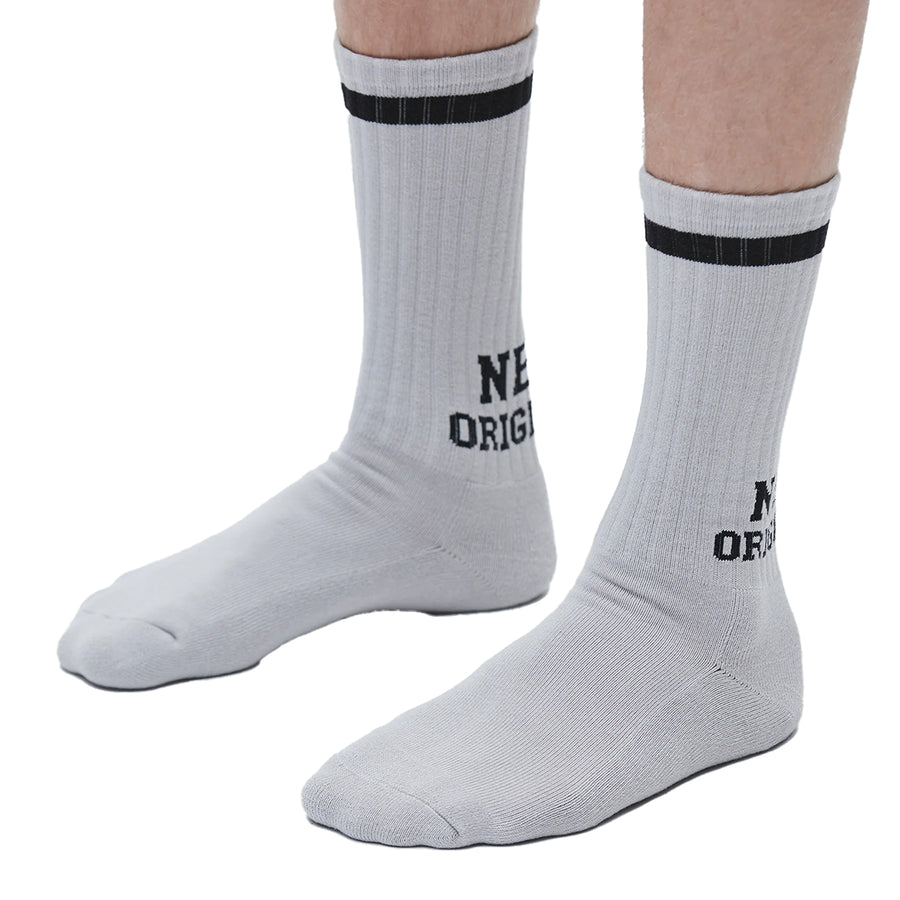 Neighborhood Logo Line Socks White  251WINH-UWM01
