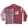 Needles Flannel Shirt Straight Hem Shirt #1-G Large
