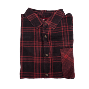 Needles Flannel Shirt 7 Cuts Shirt #5 Over Dye Red Large