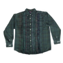 Needles Flannel Shirt Ribbon Shirt #4 Over Dye Dark Green Medium