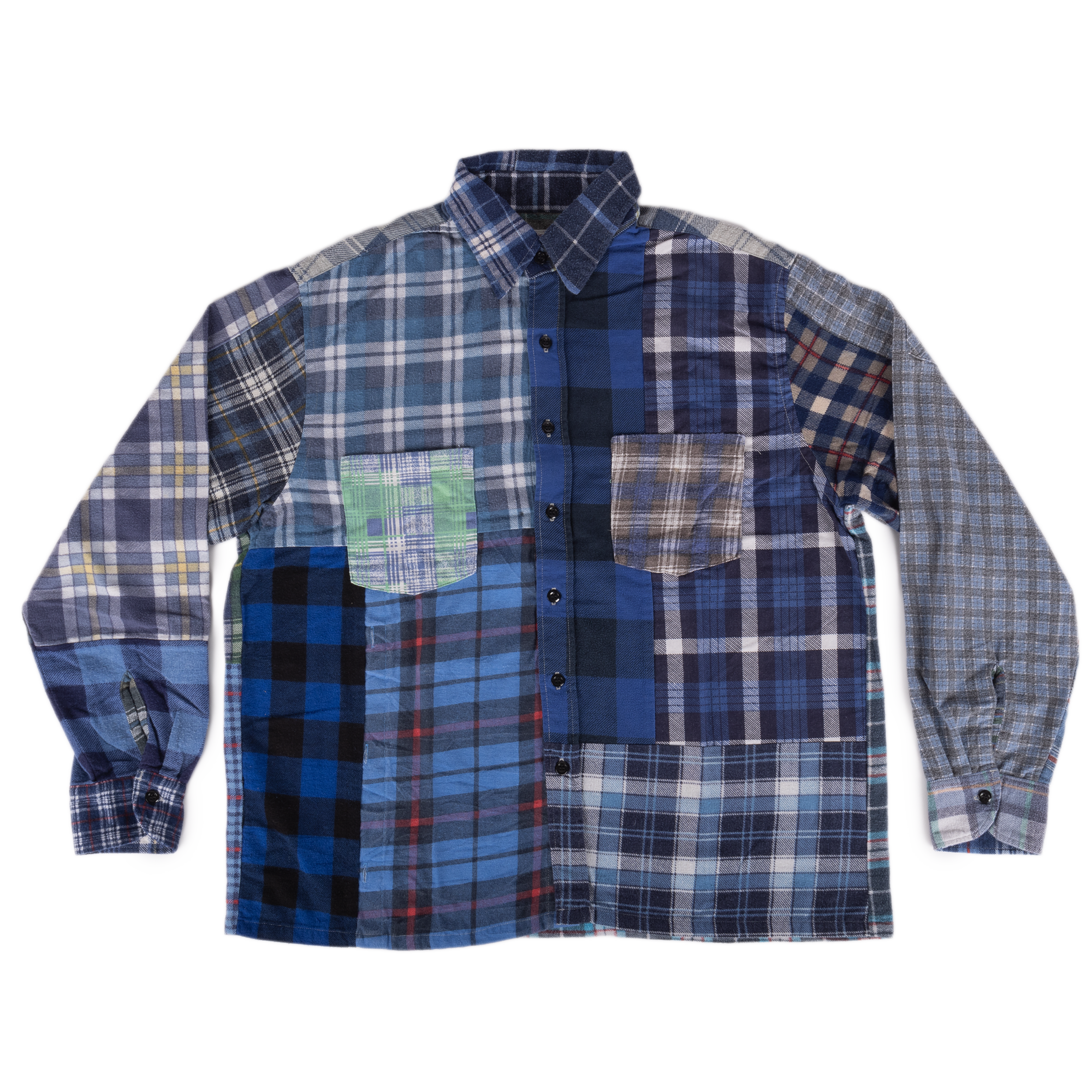 Needles Flannel Shirt Straight Hem Shirt #1-A Small