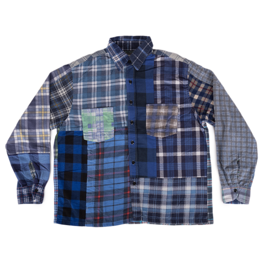 Needles Flannel Shirt Straight Hem Shirt #1-A Small