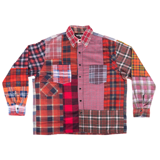 Needles Flannel Shirt Straight Hem Shirt #1-B Medium