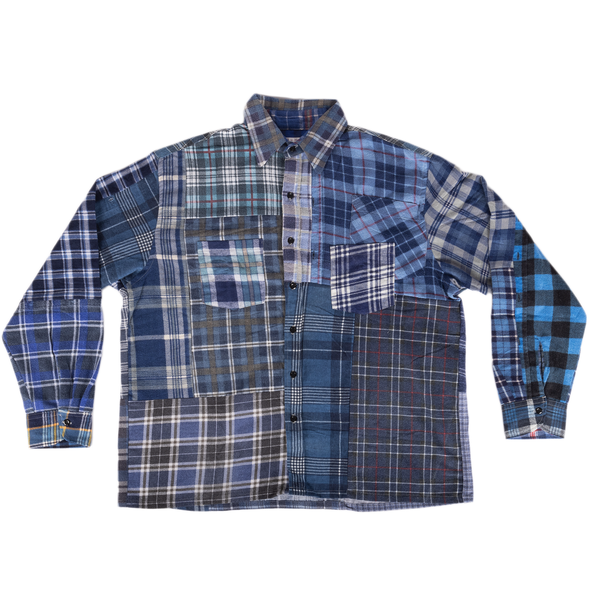 Needles Flannel Shirt Straight Hem Shirt #1-C Large