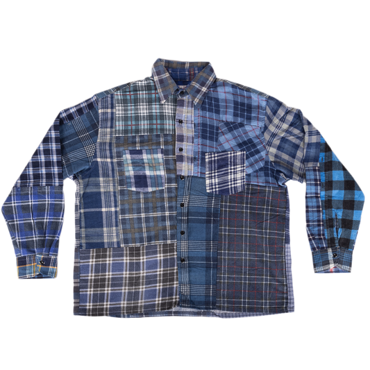 Needles Flannel Shirt Straight Hem Shirt #1-C Large