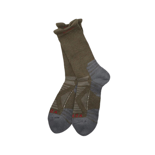 Nanga Power Step Crew Socks Khaki