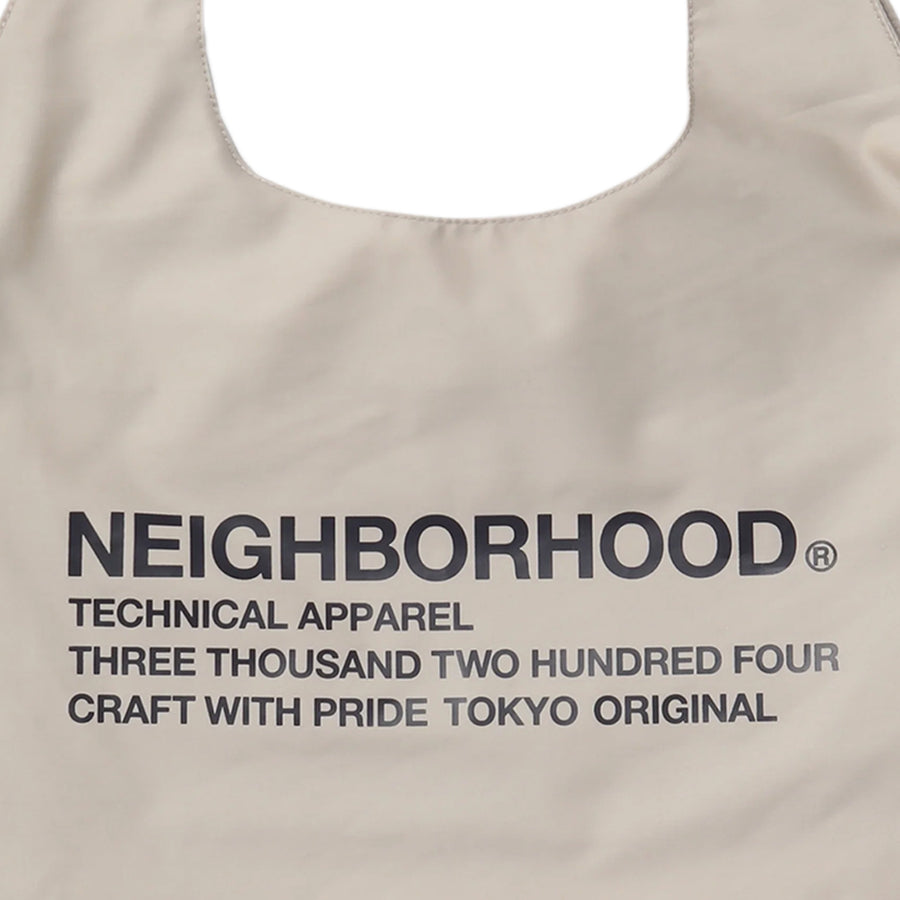 Neighborhood Logo Tote Bag Beige  251MYNH-CG01