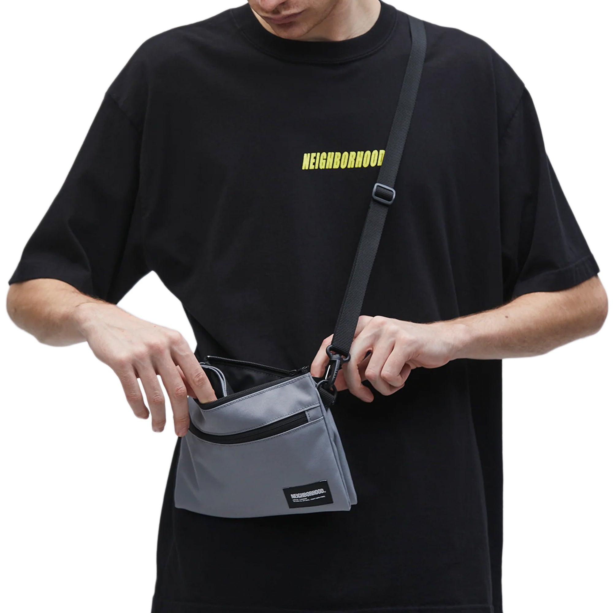 Neighborhood Mini Rectangle Bag Gray  251TQNH-CG03 GRY