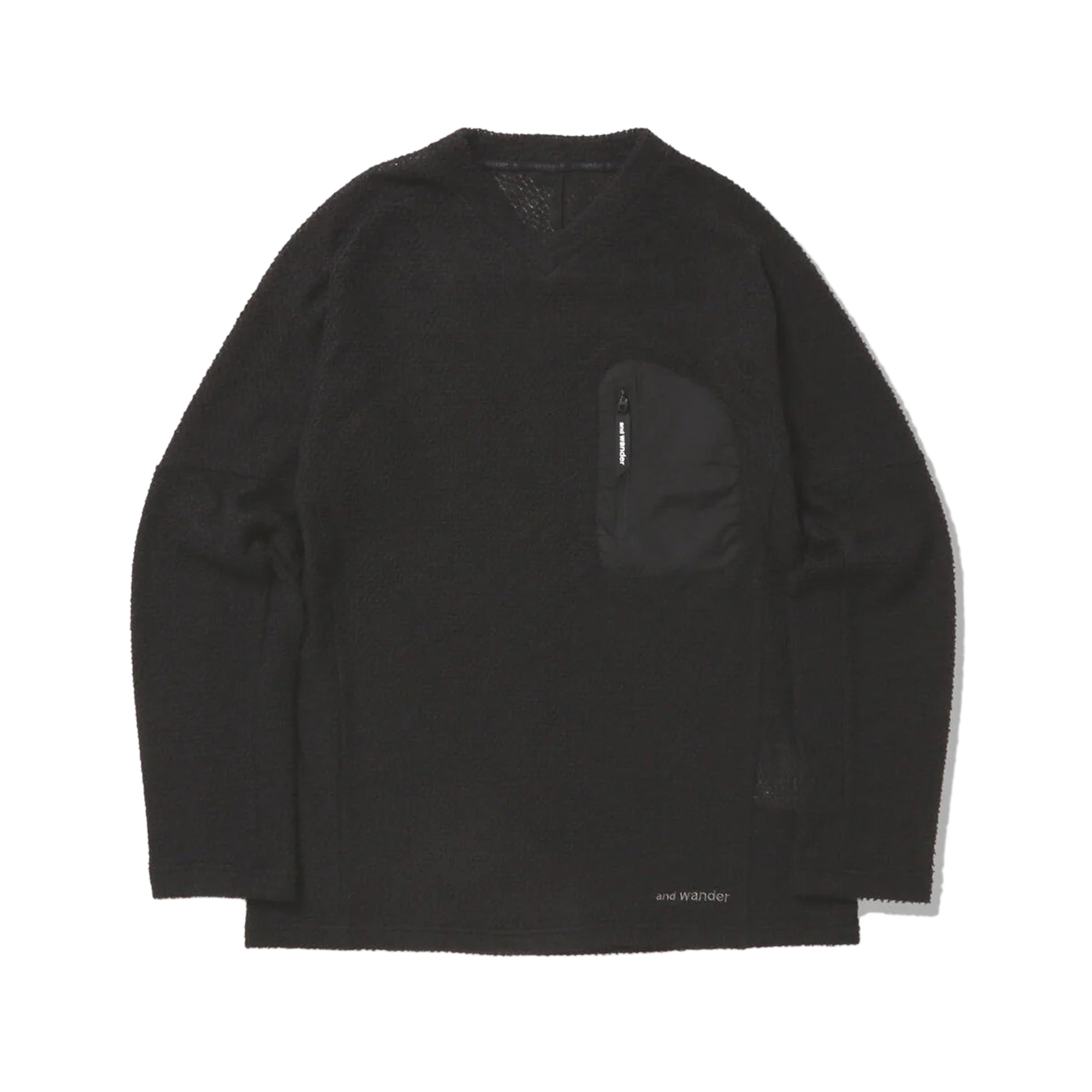 and wander Alpha Direct Pullover Black