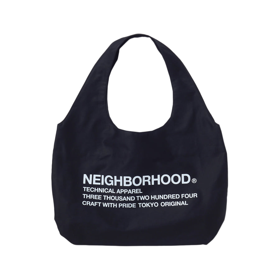 Neighborhood Logo Tote Bag Black  251MYNH-CG01