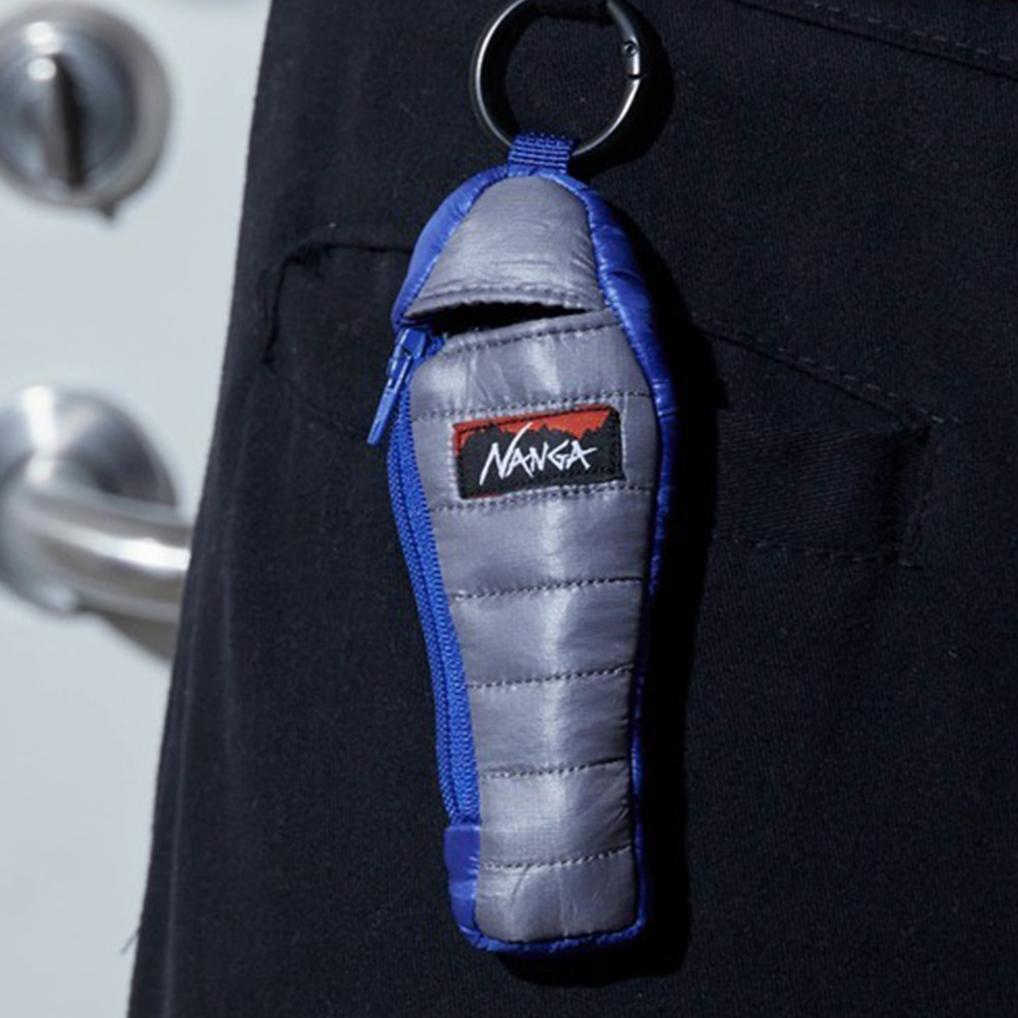 Nanga Mini Sleeping Bag Key Holder Blue