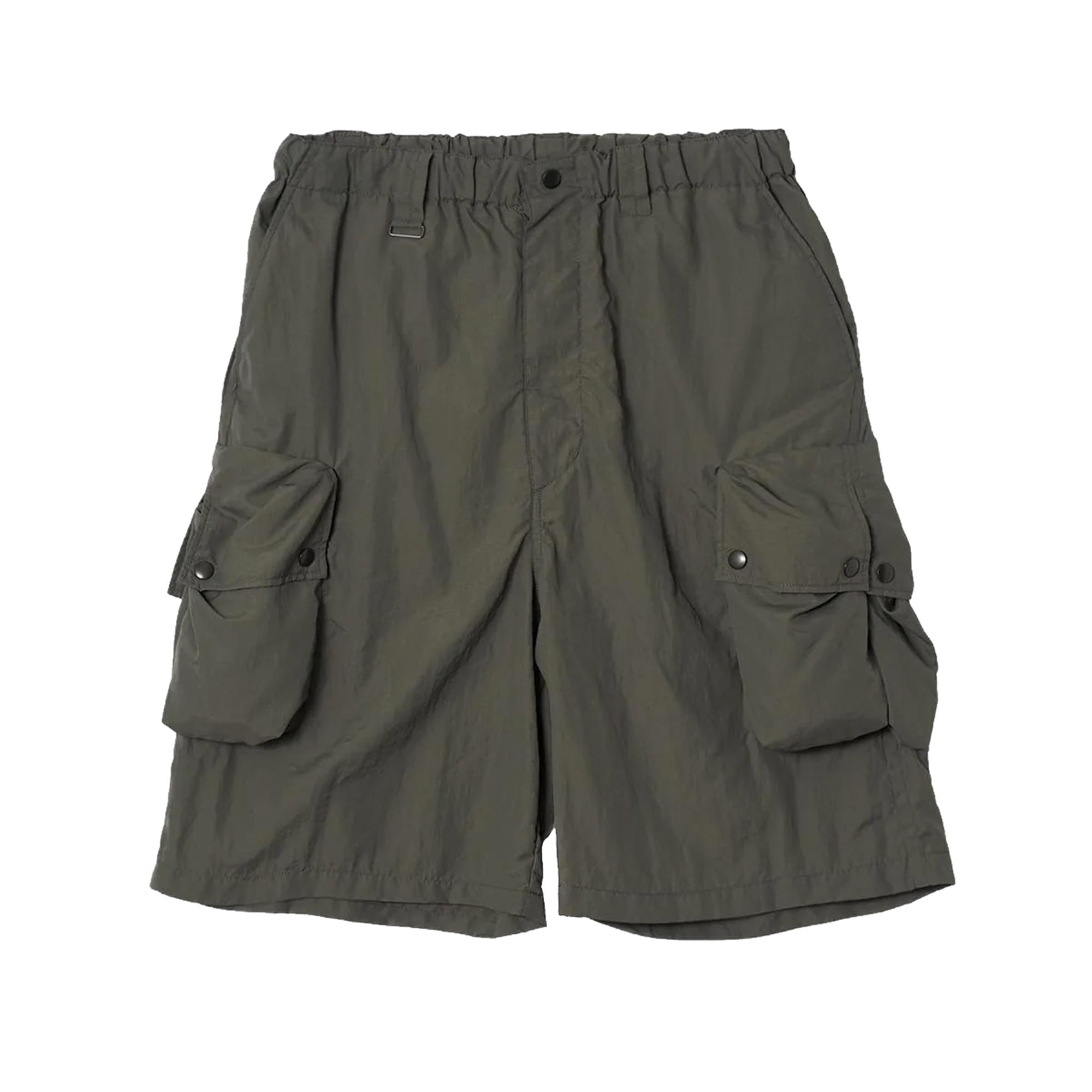 Yoke Nylon Multi Pockets Utility Shorts Charcoal Khaki YK25SS0921P