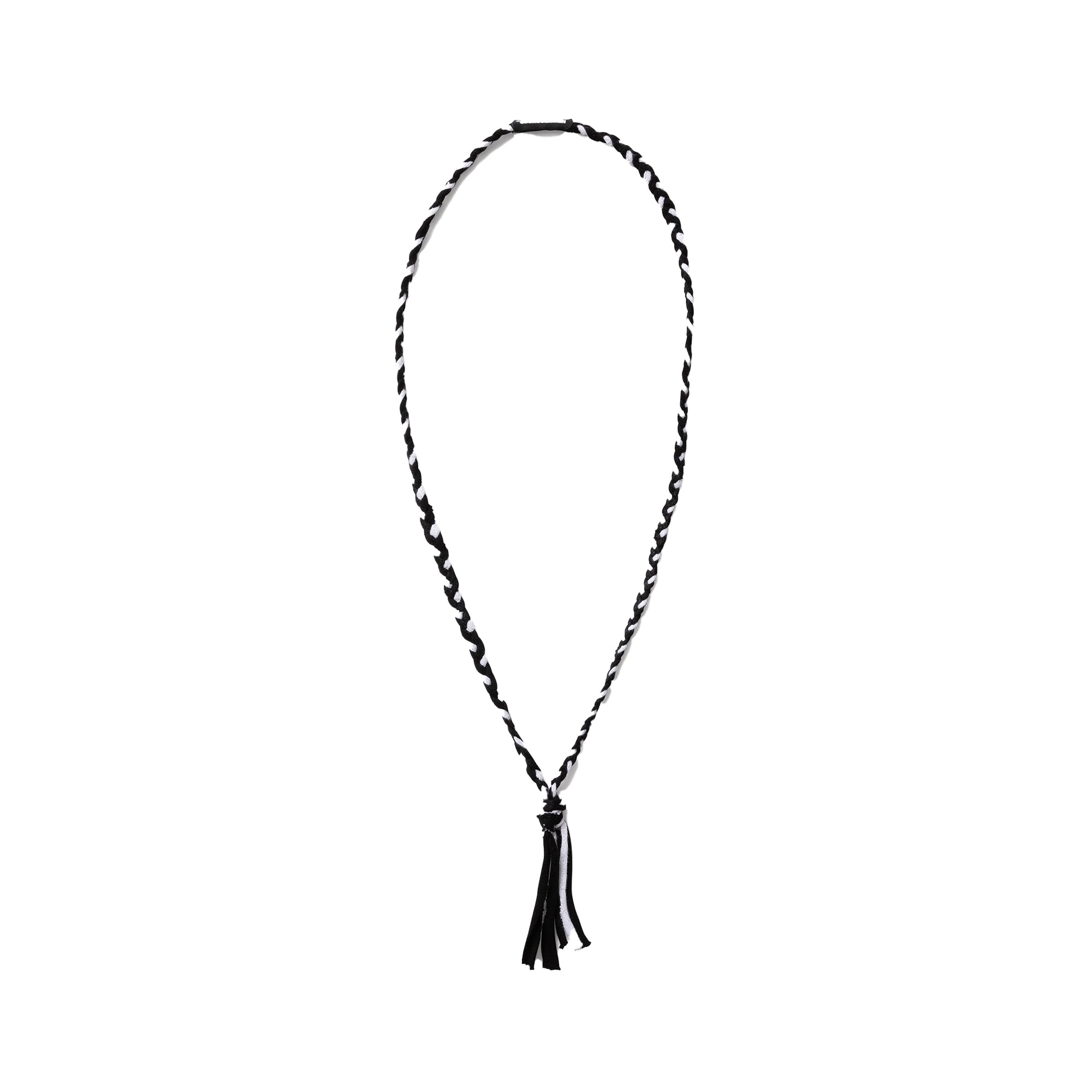 Neighborhood Cs Braid Necklace Black/White  251MYNH-AC11