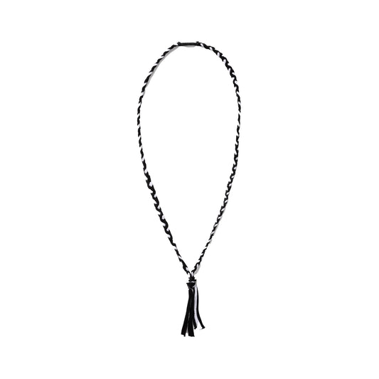Neighborhood Cs Braid Necklace Black/White  251MYNH-AC11