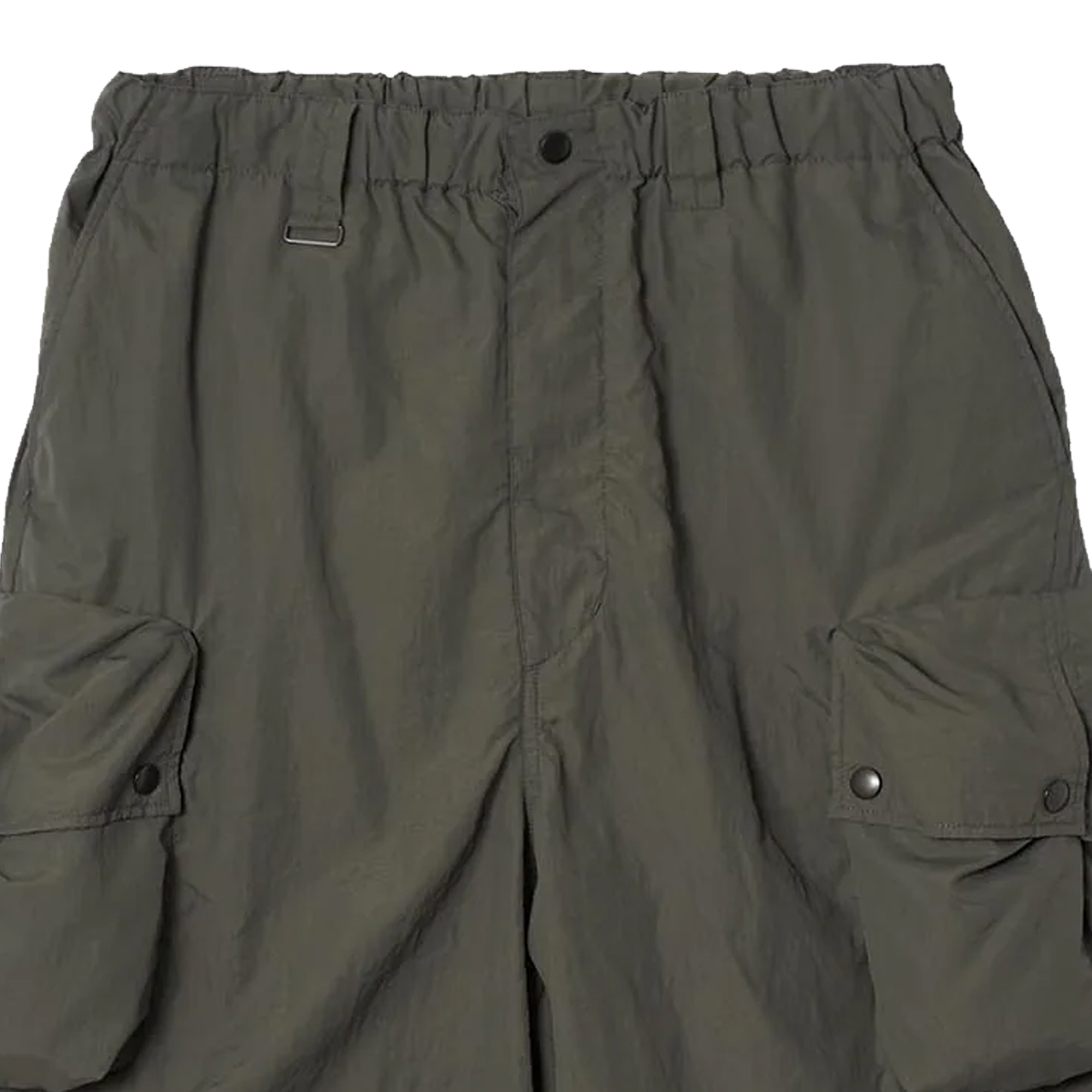 Yoke Nylon Multi Pockets Utility Shorts Charcoal Khaki YK25SS0921P