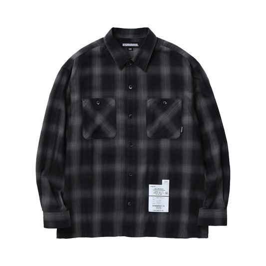 Neighborhood Hombre Check Shirt L/S Black/Gray